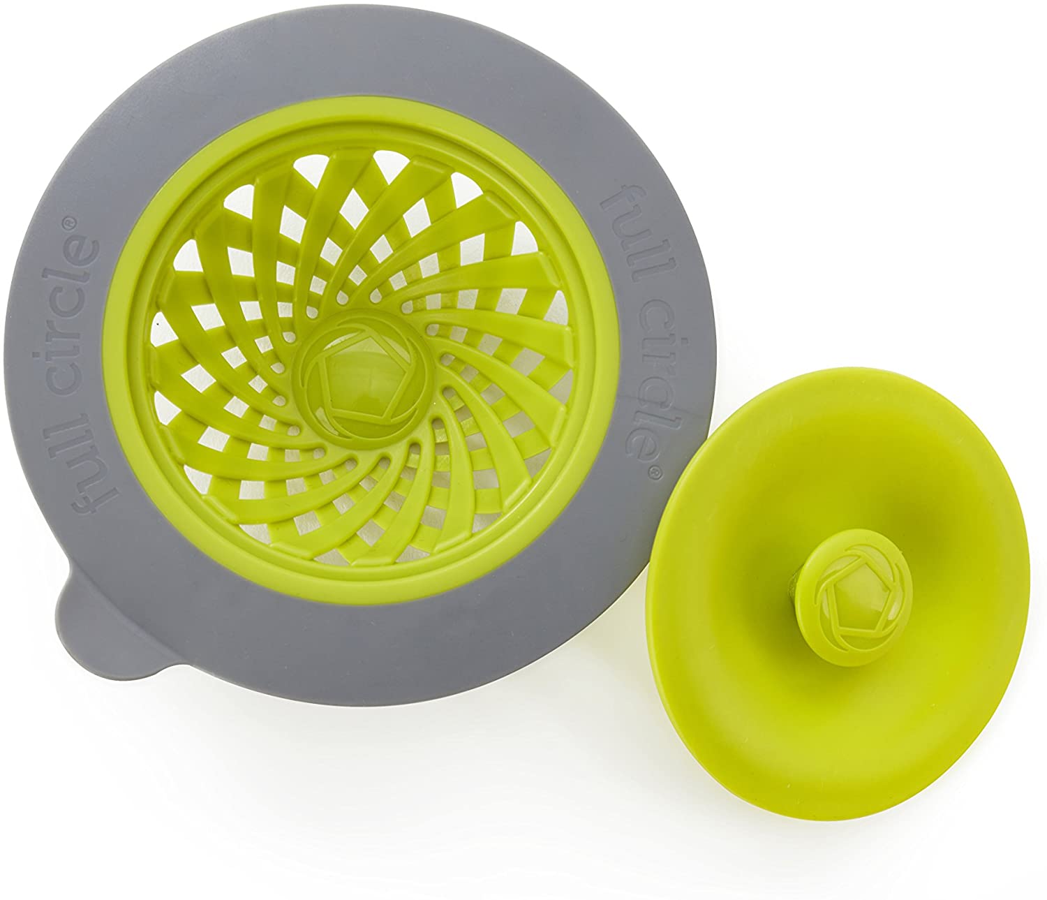 Sinksational Sink Strainer with Stopper, Green